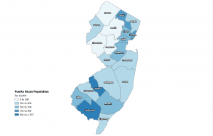 Puerto Ricans in New Jersey State, 2019