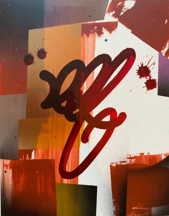 Lee's signature quoted tag in red on an abstracted background.